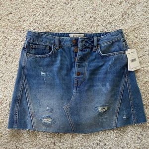 We the Free Denim Skirt